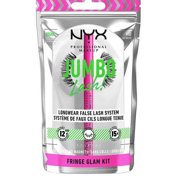 NEW NYX Jumbo Lash Kit Vegan False Eyelashes Kit with 2-in-1 Eyeliner Adhesive - Picture 1 of 5